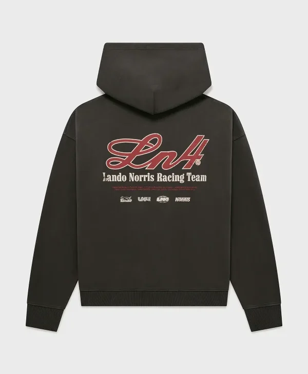 Get Lando Norris Charcoal Zip Hoodie