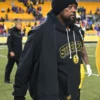 Get Mike Tomlin Pittsburgh Steelers Sideline Bomber Jacket