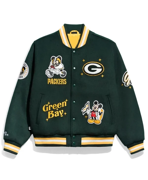 Green-Bay-Packers-x-Mickey-Mouse-Varsity-Jacket