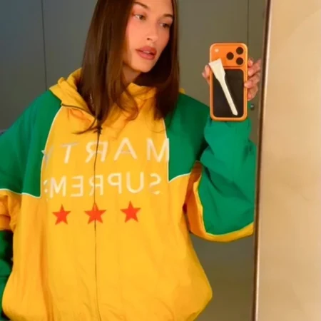 Hailey Bieber Marty Supreme Jacket
