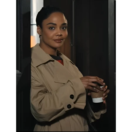 His and Hers 2026 Tessa Thompson Cotton Coat front