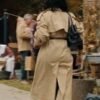 His and Hers S01 Tessa Thompson Beige Coat back