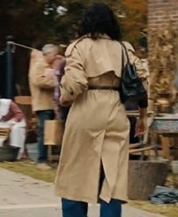 His and Hers S01 Tessa Thompson Beige Coat back