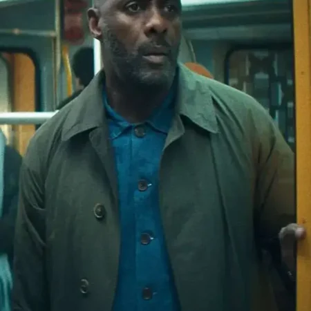 Idris Elba Hijack S02 Green Coat For Sale