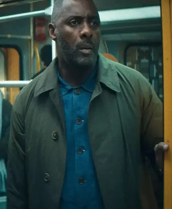 Idris Elba Hijack S02 Green Coat For Sale