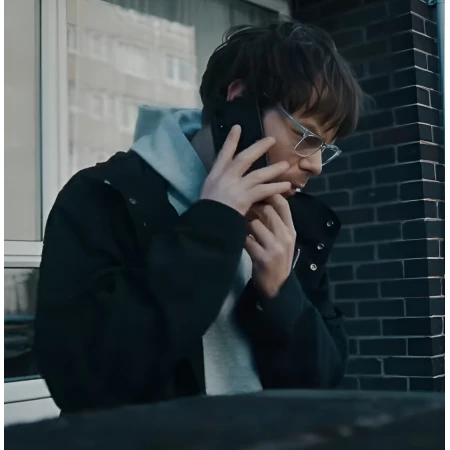 Industry S04 Charlie Heaton Black Jacket For Sale