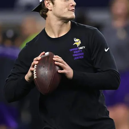 J.J. McCarthy Vikings Inspire Change Long Sleeve T-Shirt For Sale