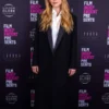 Jennifer Lawrence Die My Love Screening Black Long Coat