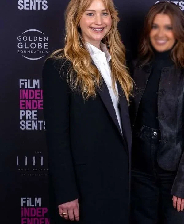 Jennifer Lawrence Die My Love Screening Black Long Coat For Sale