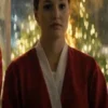 Jingle-Bell-Heist-2025-Olivia-Holt-Red-Christmas-Coat