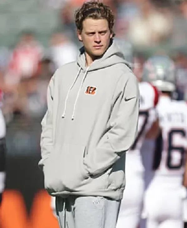 Joe Burrow Bengals Trendy Grey Hoodie