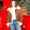 Kaitlyn Dever 2025 Shearling Jacket