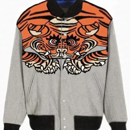 Kanye West Pastelle Tiger Varsity Jacket