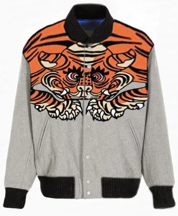 Kanye West Pastelle Tiger Varsity Jacket