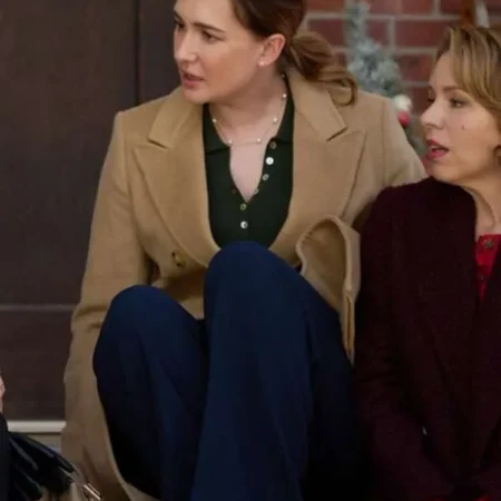 Katherine Barrell The Christmas Baby 2025 Brown Coat