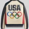 Kith X AVIREX Team USA Leather Bomber Jacket back