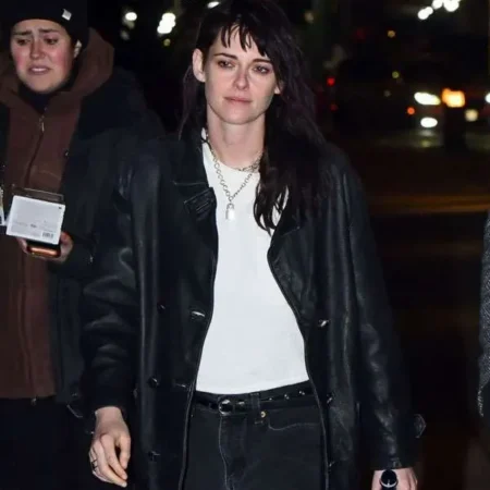 Kristen-Stewart-2025-Manhattan-NYC-Black-Leather-Jacket