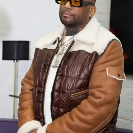 Lets-Rap-About-It-Podcast-Maino-Leather-Jacket