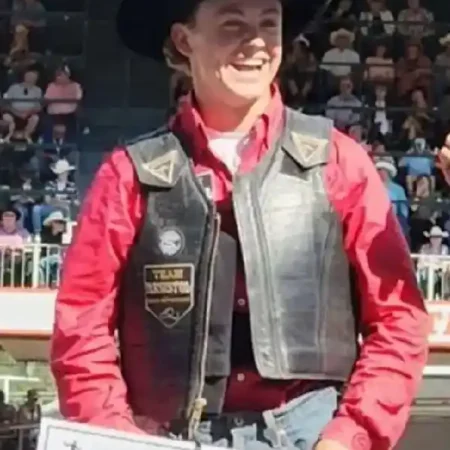 Logan-Style Black Performance Rodeo Vest – Vegas Edition