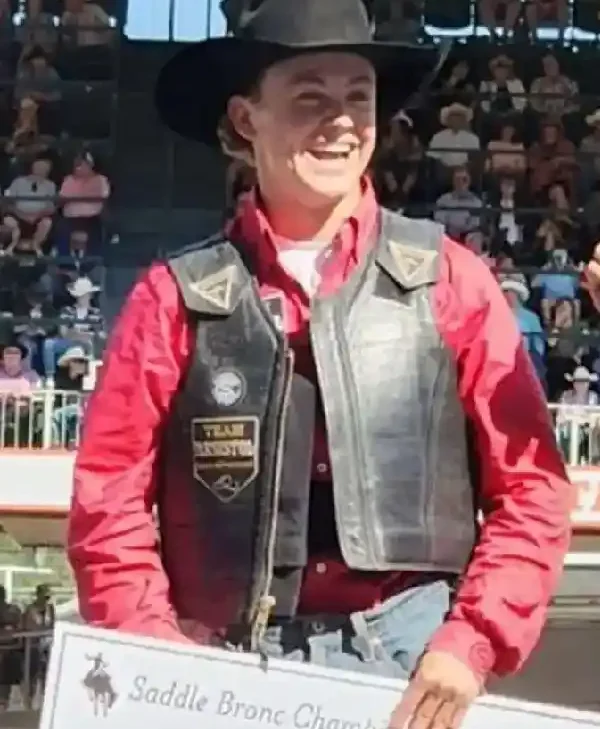 Logan-Style Black Performance Rodeo Vest – Vegas Edition
