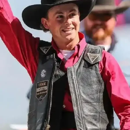 Logan-Style Black Performance Rodeo Vest – Vegas Edition