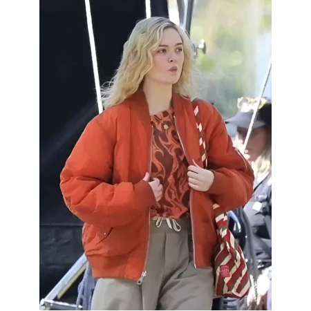 Margos Got Money Troubles Elle Fanning Bomber Jacket For Sale