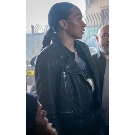 Mercy Movie Kali Reis Black Leather Jacket