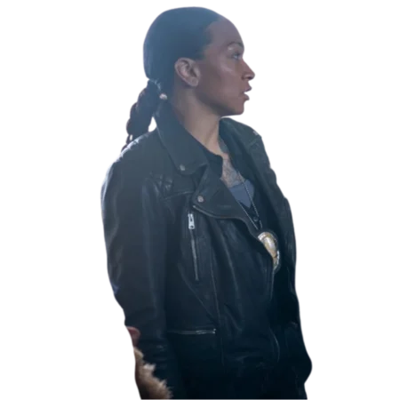 Mercy Movie Kali Reis Black Leather Jacket