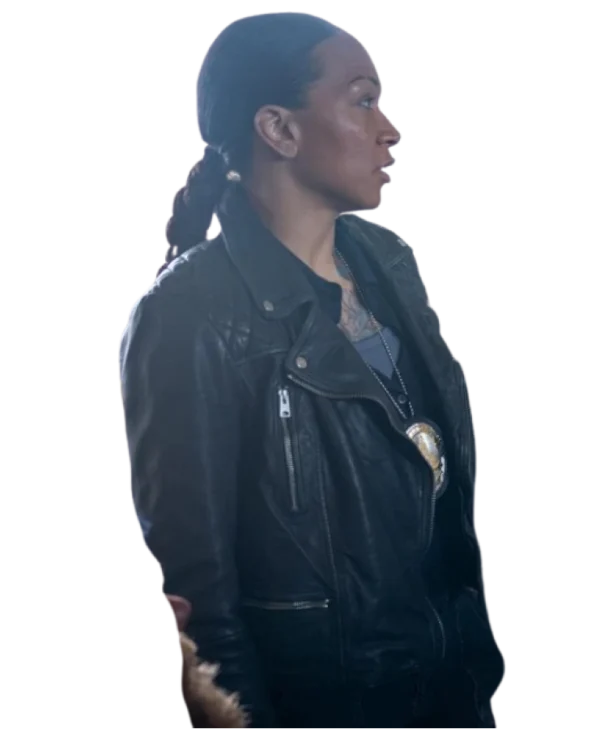 Mercy Movie Kali Reis Black Leather Jacket