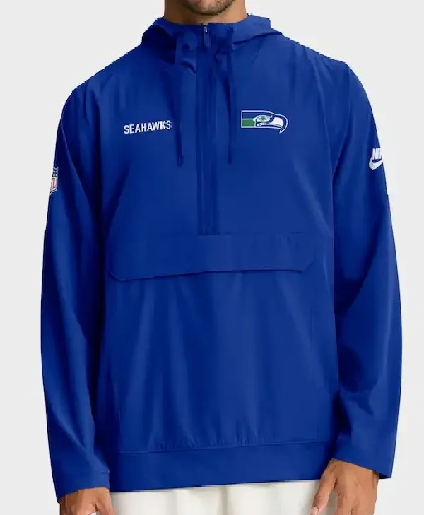 Mike Macdonald Seattle Seahawks Half-Zip Anorak Jacket