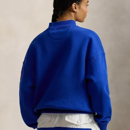 Milano-Cortina-2026-Olympics-Polo-Ralph-Lauren-Team-USA-Mockneck-Sweatshirt-Blue