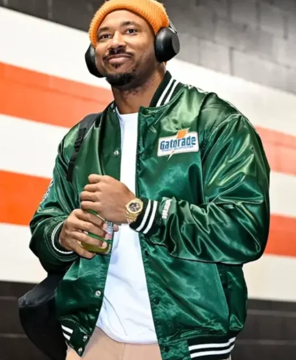 Myles-Garrett-Gatorade-Varsity-Jacket-Green