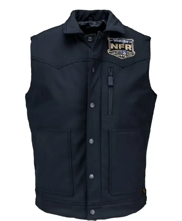 NFR Las Vegas Blue Cotton Rodeo Vest