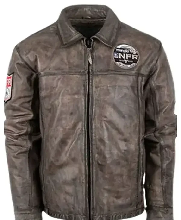 NFR Vegas Arena Brown Leather Jacket
