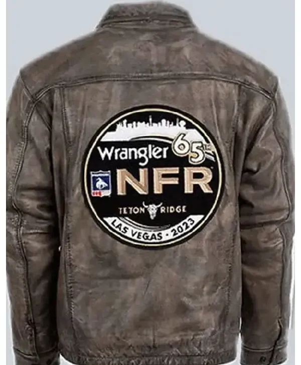 NFR Vegas Arena Brown Leather Jacket