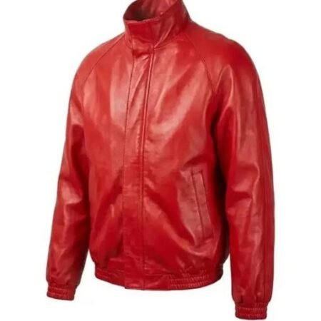NYC 2025 Timothee Chalamet Red Leather Jacket Shop Now