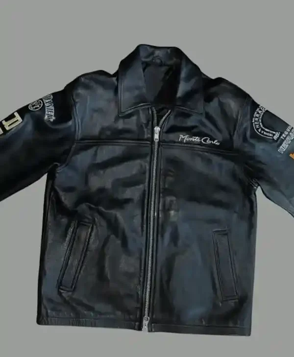 National-Finals-Rodeo-Las-Vegas-Monte-Carlo-Black-Leather-Jacket