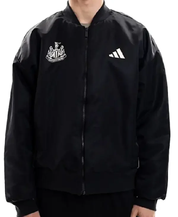 Newcastle United Black Bomber Jacket