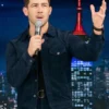 Nick Jonas The Tonight Show Suede Leather Jacket