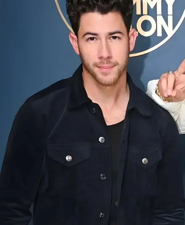 Nick Jonas The Tonight Show Suede Leather Jacket Shop Now