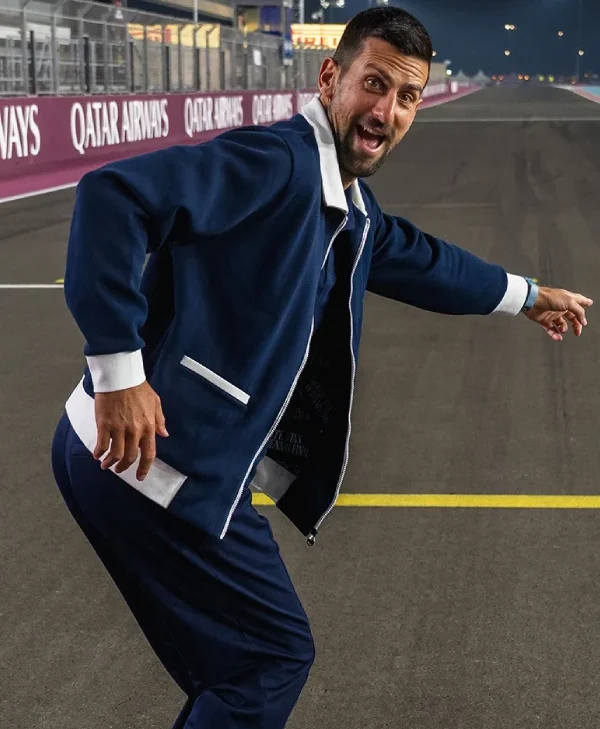 Novak Djokovic F1 Qatar Grand Prix 2025 Bomber Jacket For Sale