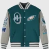OVO-2025-Philadelphia-Eagles-Varsity-Jacket-Green