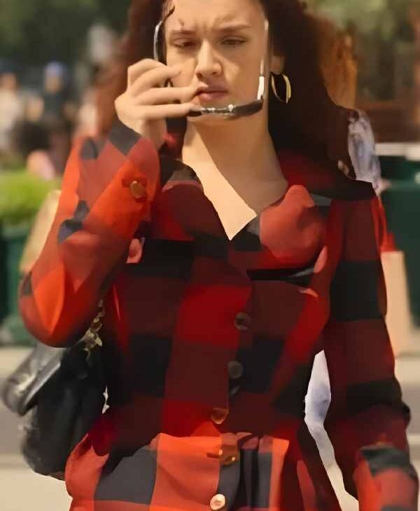 Olivia-Cooke-TV-Series-The-Girlfriend-2025-Cherry-Laine-Tartan-Blazer-Red_Black