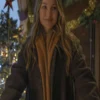 Olivia-Holt-Jingle-Bell-Heist-Brown-Wool-Coat (1)