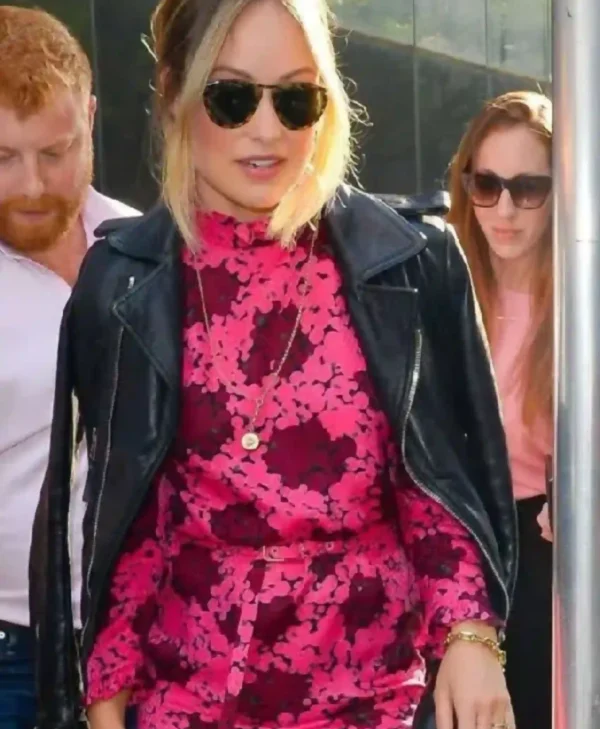 Olivia-Wilde-NYC-Black-Leather-Jacket