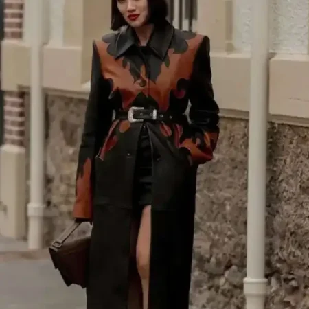 Paris-Fashion-Week-Tiffany-Hsu-Acne-Studios-Belted-Paneled-Black-Brown