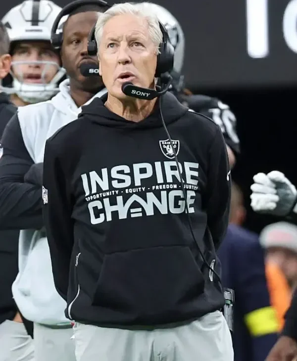 Pete Carroll Las Vegas Raiders Inspire Change 2025 Hoodie