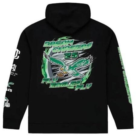 Philadelphia-Eagles-Black-Dream-Chasers-Fly-Hoodie