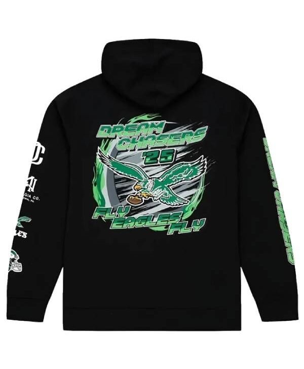 Philadelphia-Eagles-Black-Dream-Chasers-Fly-Hoodie