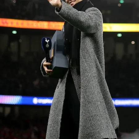 Premier-League-LAFC-Son-HeungMin-Grey-Wool-Coat